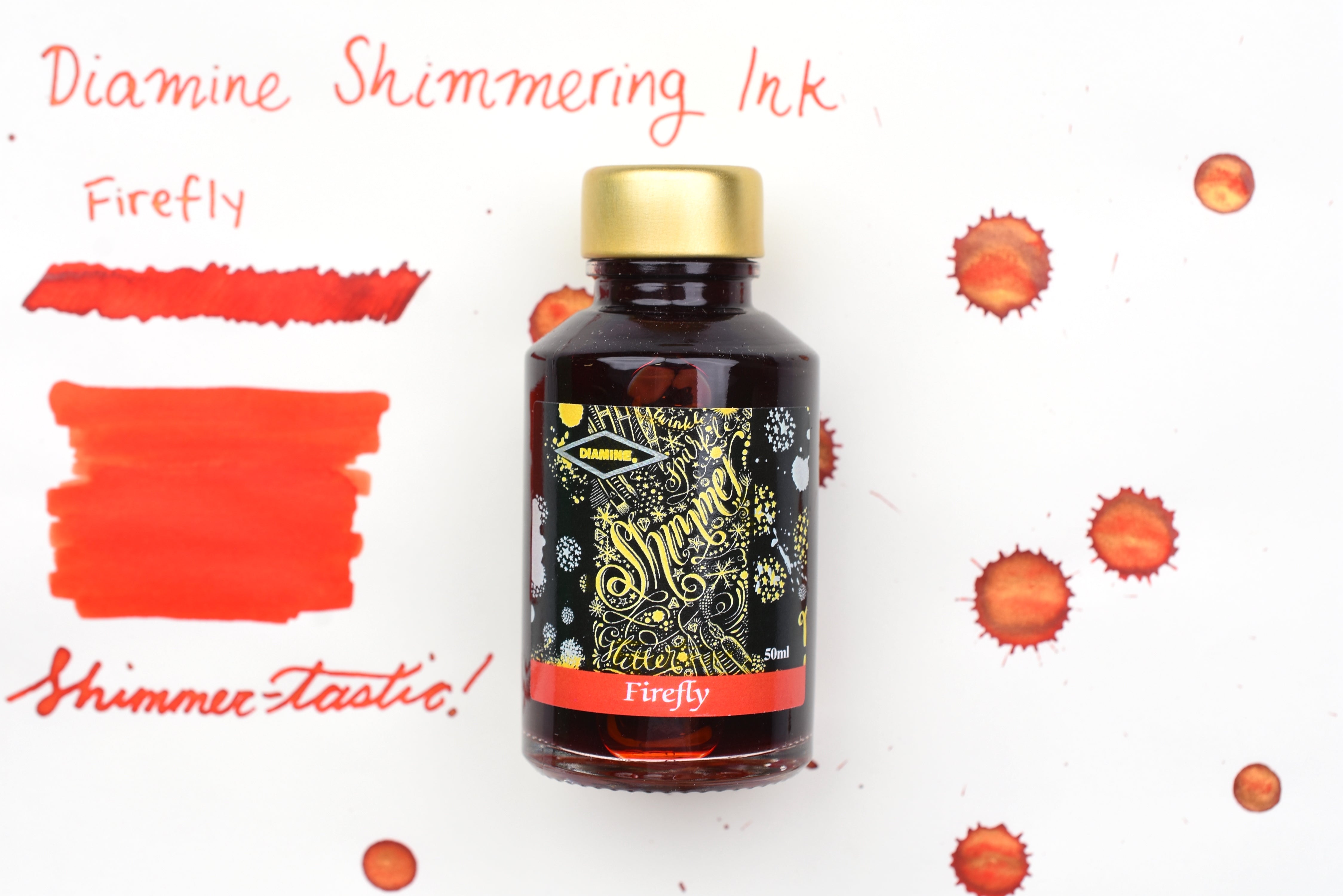 Diamine Shimmer Ink - Firefly - 50mL