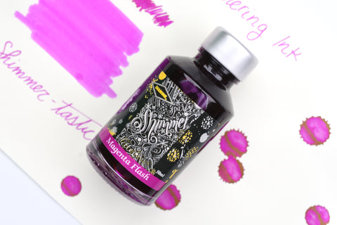 Diamine Shimmer Ink - Magenta Flash - 50mL