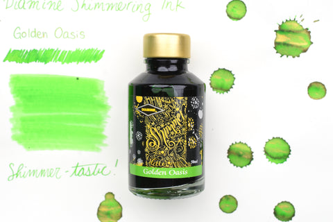 Diamine Shimmer Ink - Golden Oasis - 50mL