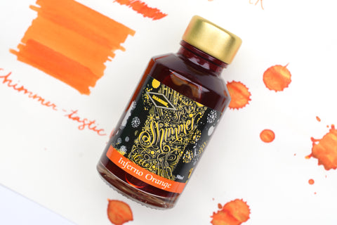 Diamine Shimmer Ink - Inferno Orange - 50mL