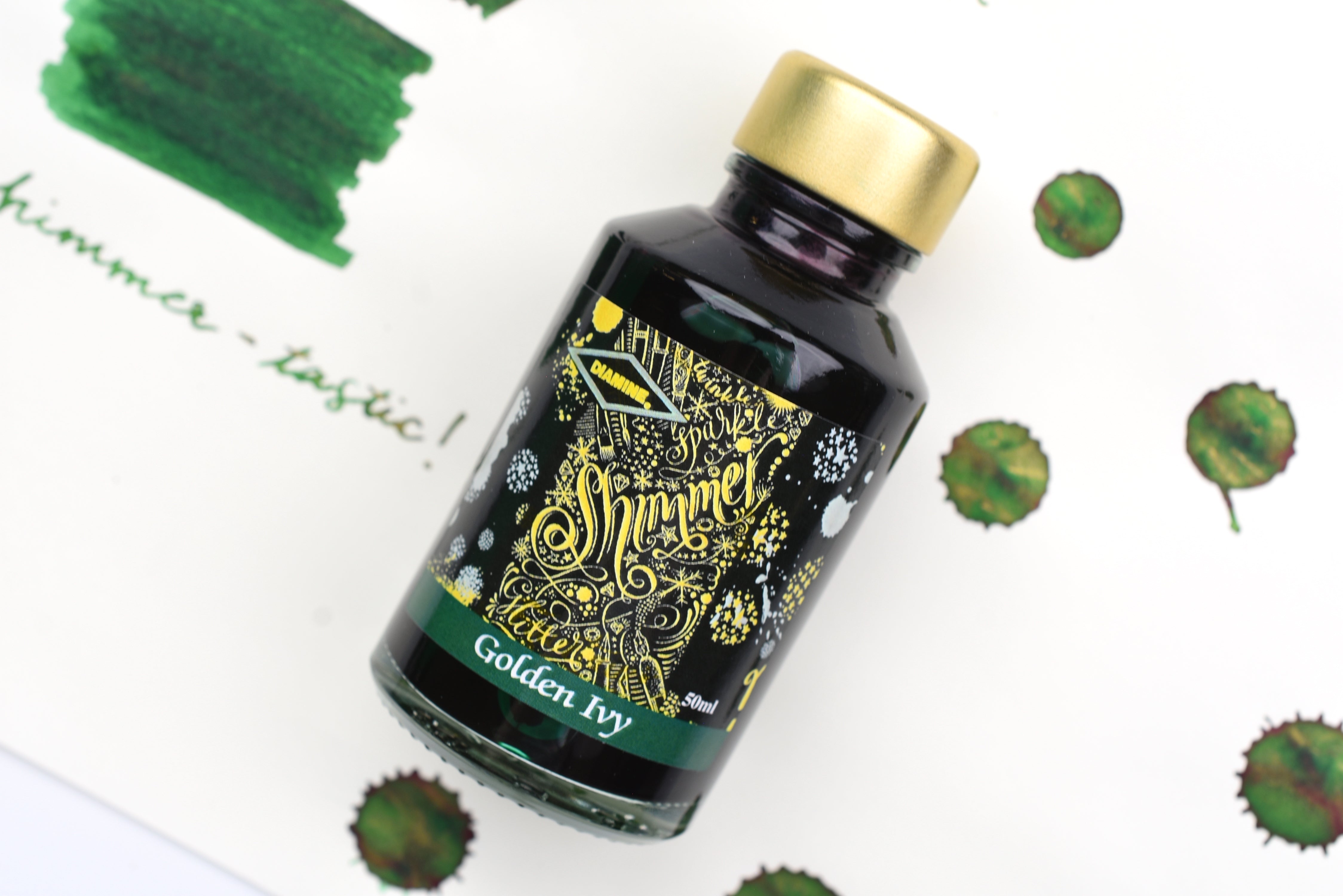 Diamine Shimmer Ink - Golden Ivy - 50mL