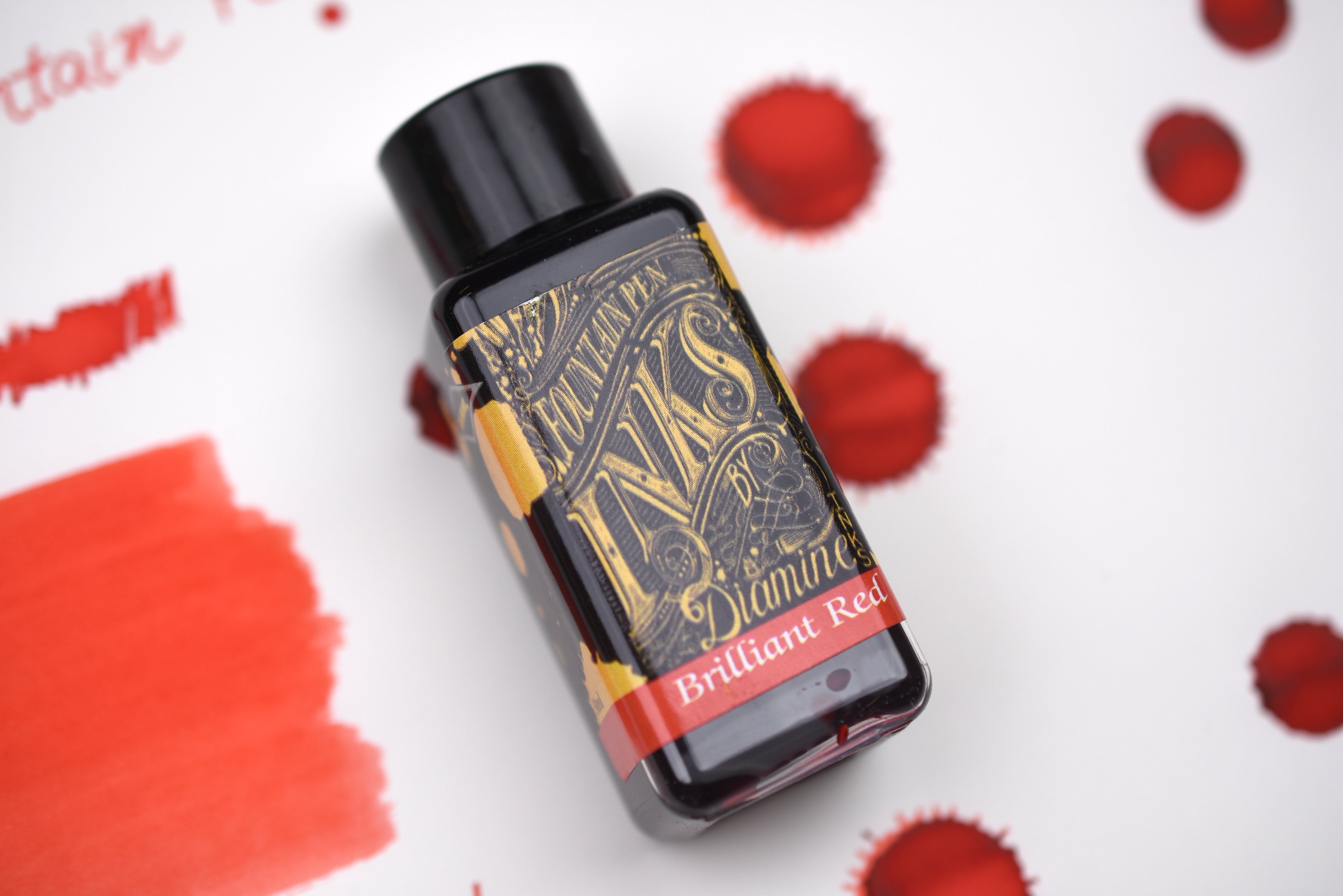 Diamine Fountain Pen Ink - Brilliant Red - 30mL