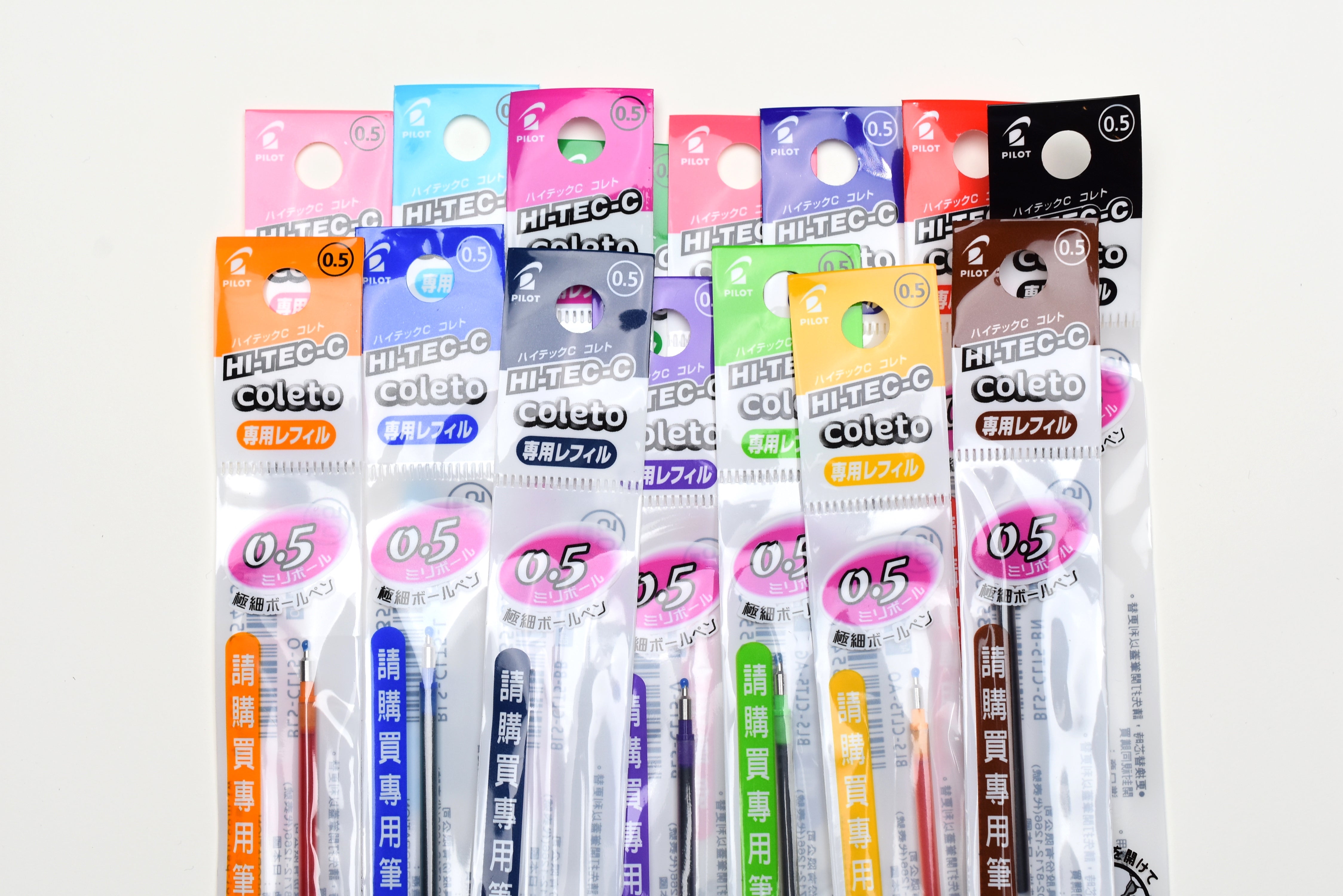 Pilot Coleto Multi Pen Refill - 0.3mm - Regular 15 Colors