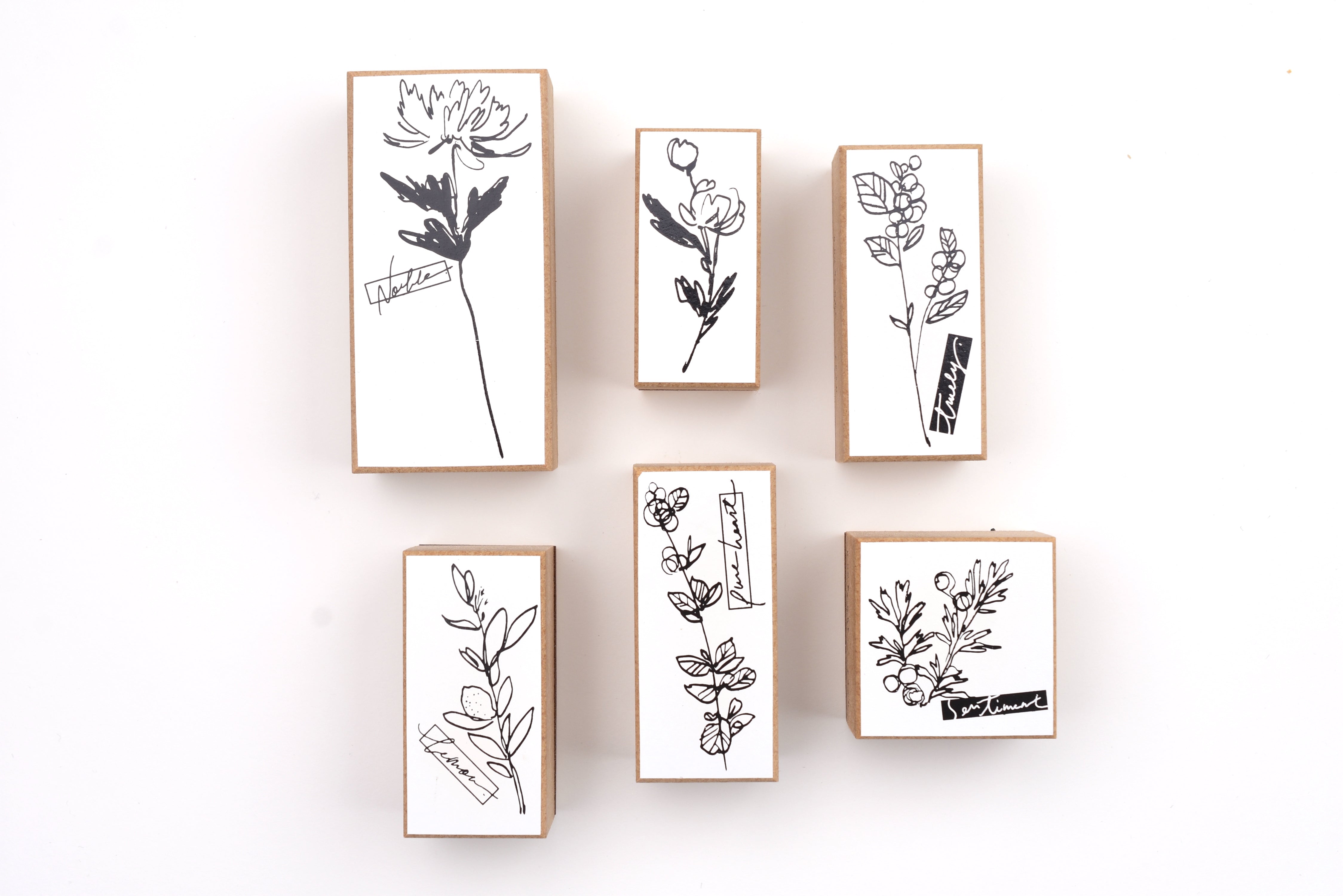 Some Sort of Fern Wooden Stamp - Birthday Flowers