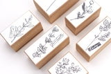 Some Sort of Fern Wooden Stamp - Birthday Flowers