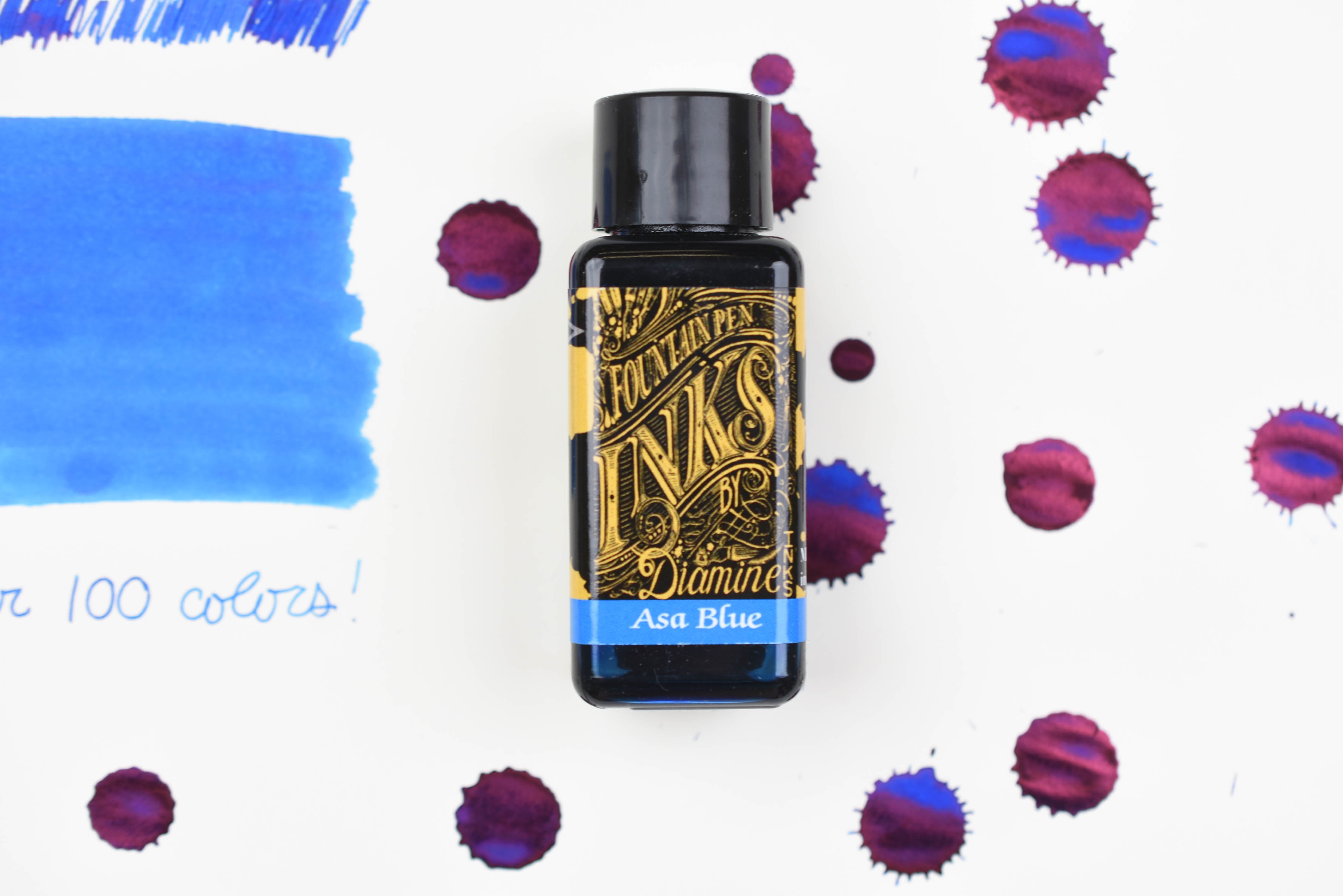 Diamine Fountain Pen Ink - Asa Blue - 30mL