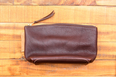 The Superior Labor Leather Pouch L - Dark Brown