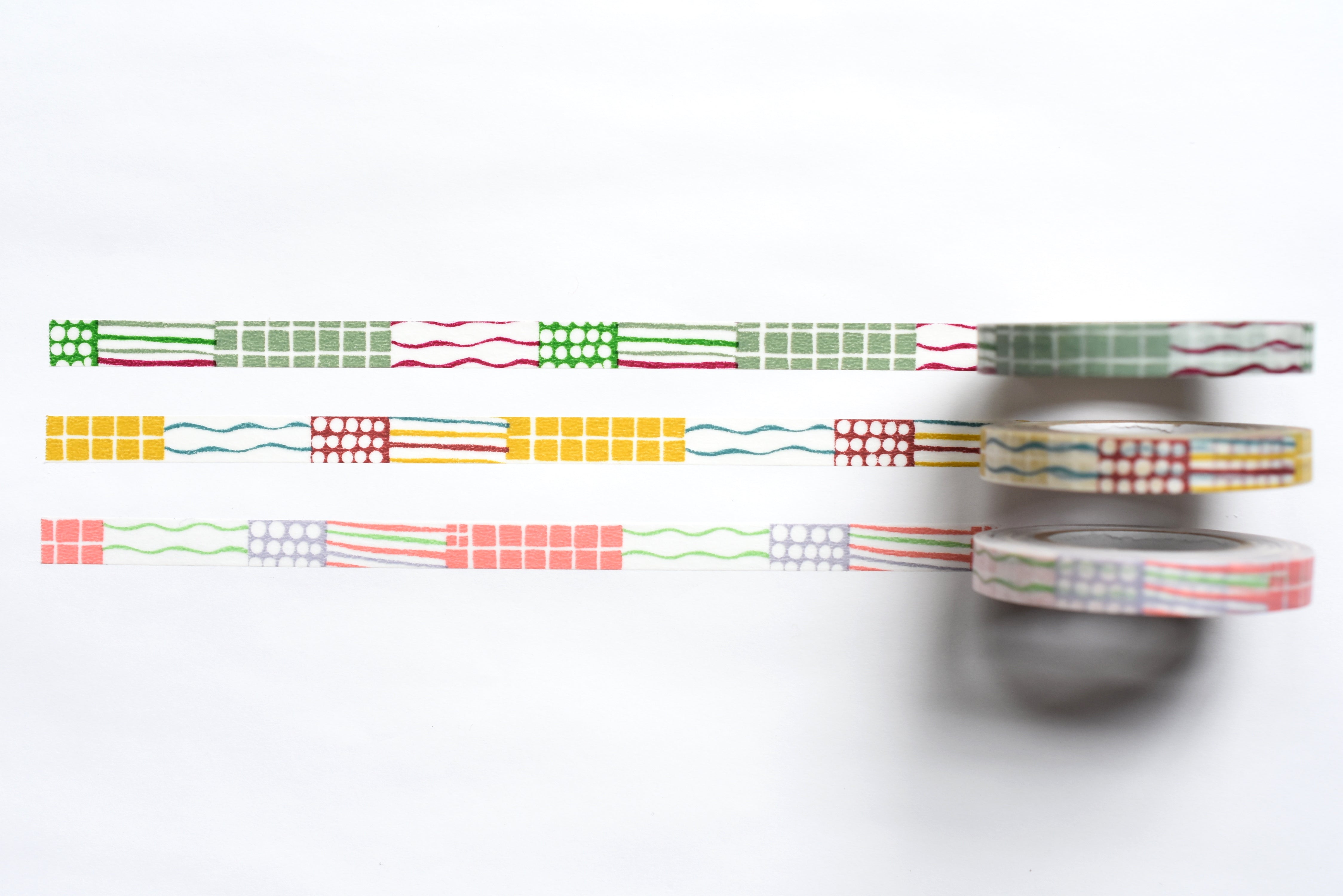 Classiky - Mihoko Seki Textile Masking Tape - 8mm - Set of 3