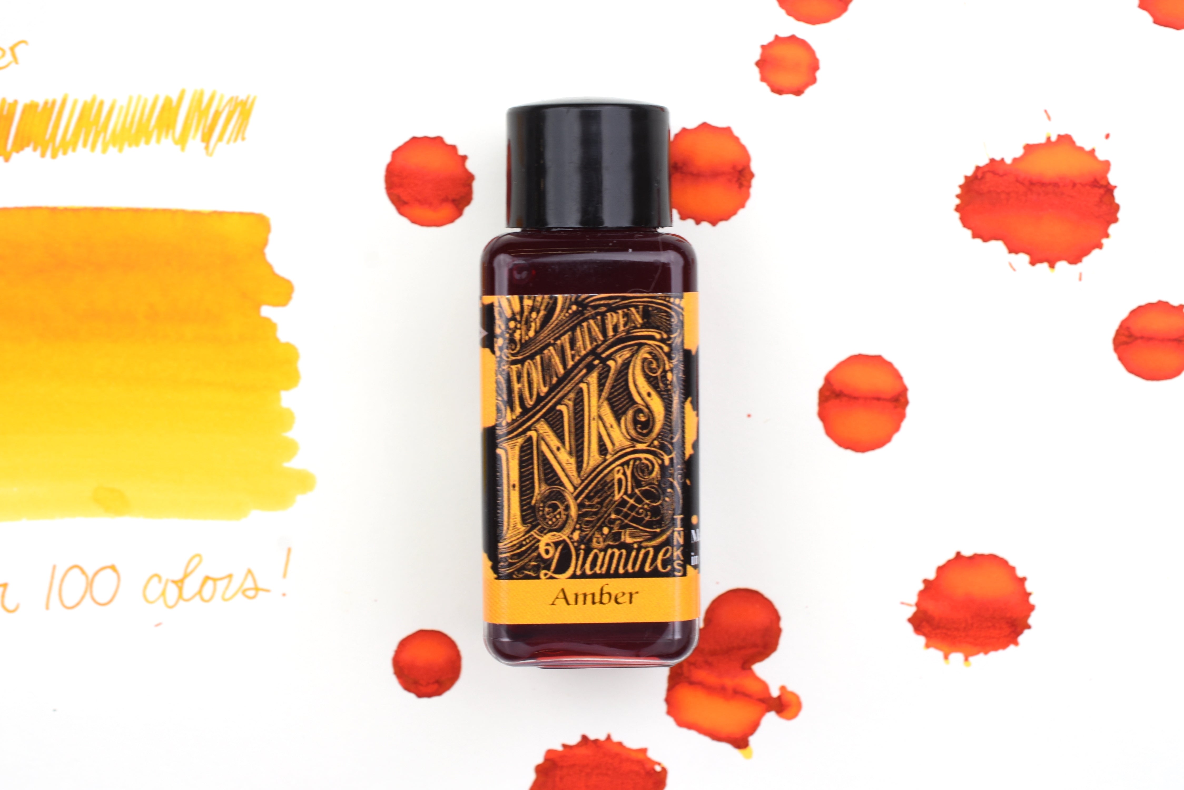 Diamine Fountain Pen Ink - Amber - 30mL