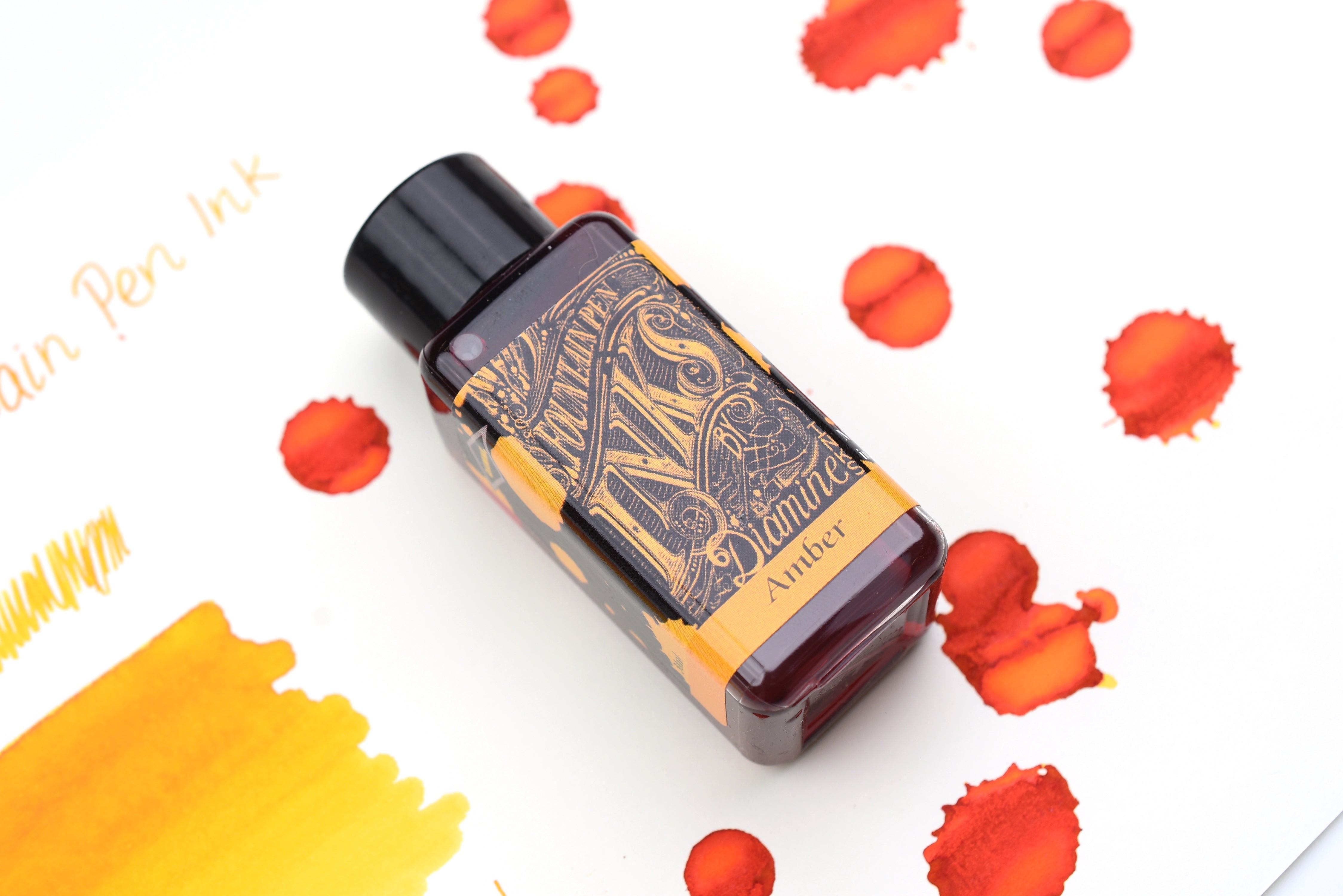 Diamine Fountain Pen Ink - Amber - 30mL