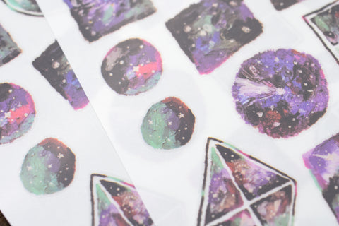 OURS x Hank Colorful Night Print-On Sticker