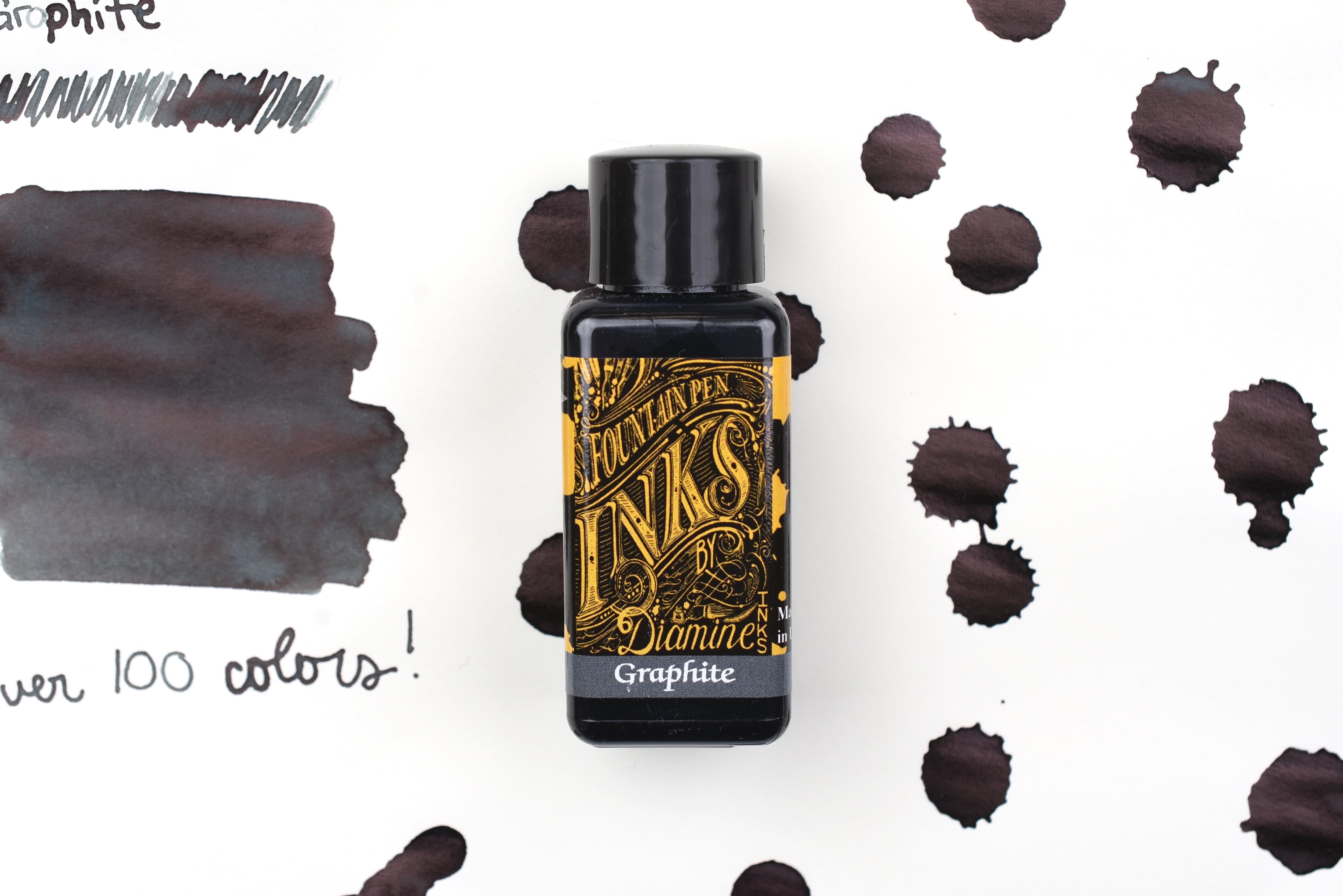 Diamine Fountain Pen Ink - Graphite - 30mL