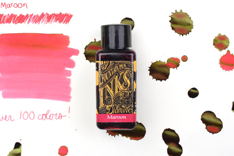 Diamine Fountain Pen Ink - Maroon - 30mL