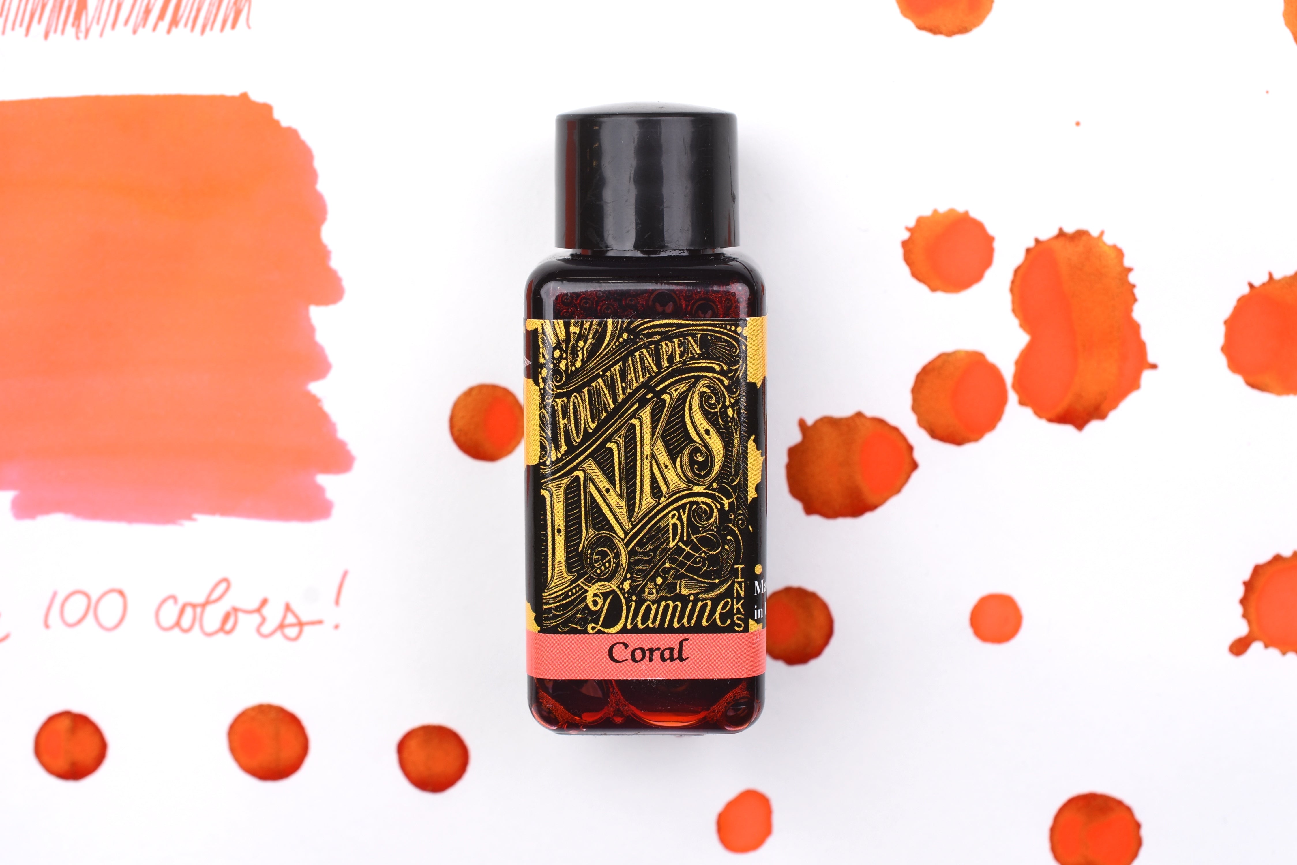 Diamine Fountain Pen Ink - Coral - 30mL