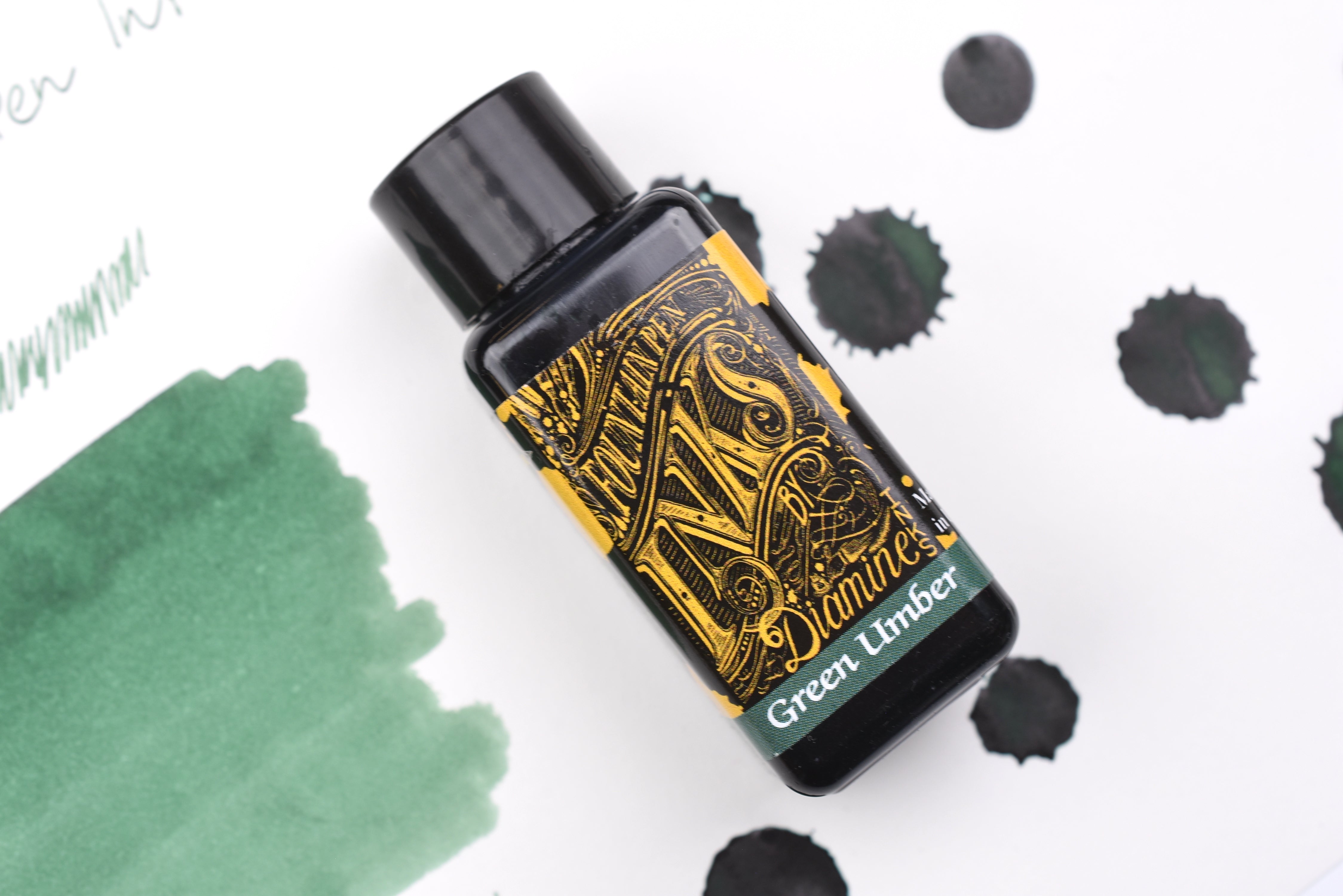 Diamine Fountain Pen Ink - Green Umber - 30mL