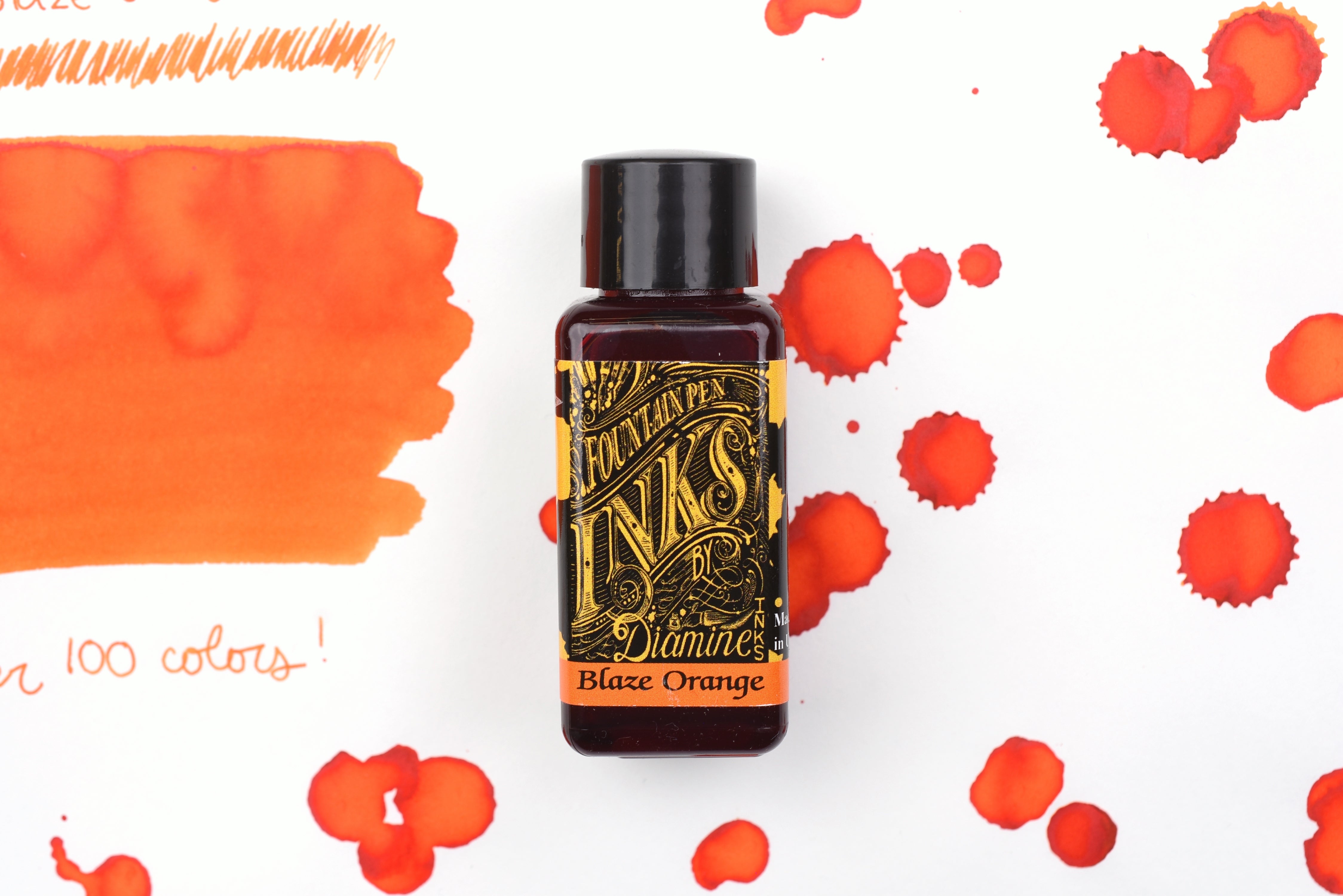 Diamine Fountain Pen Ink - Blaze Orange - 30mL