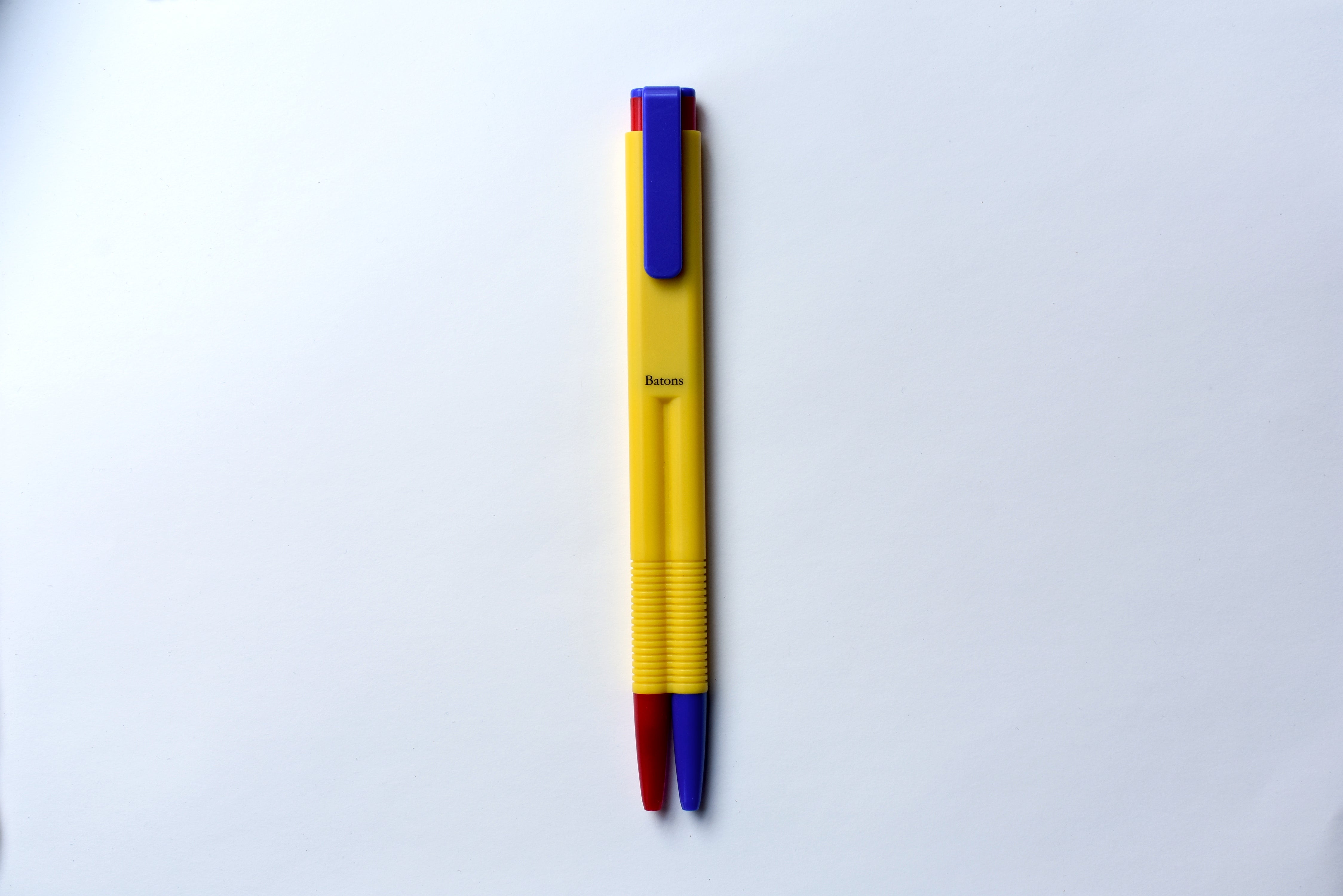 Batons Dual Ballpoint Pen - Yellow