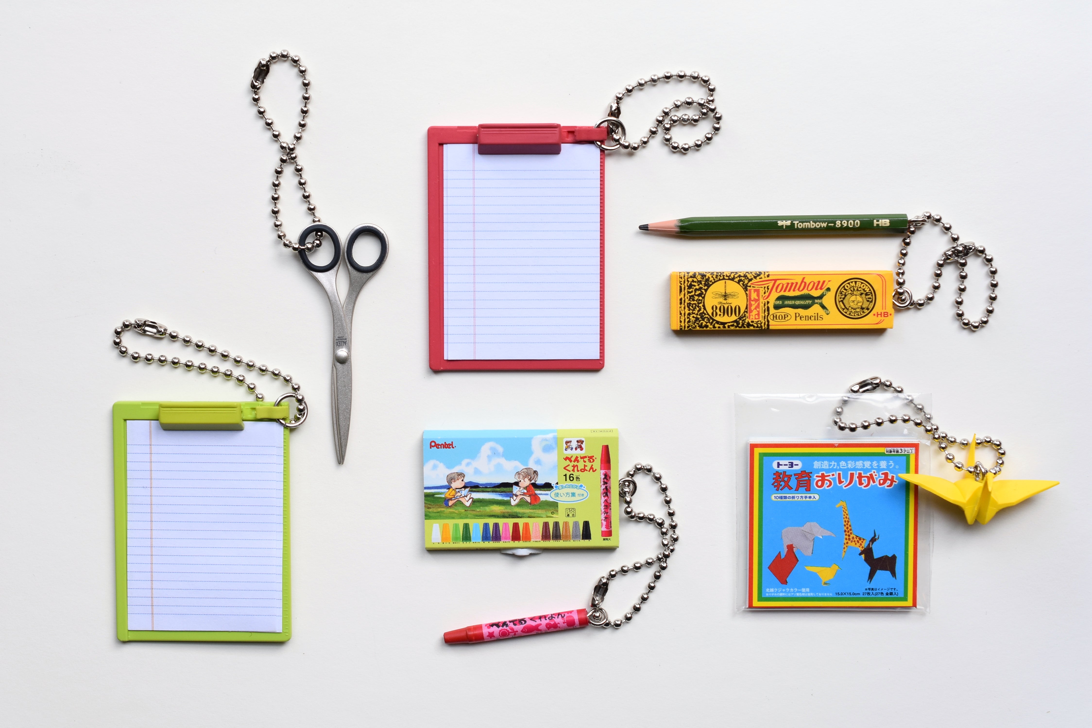 Miniature Stationery Supplies Keychain - 3rd Season