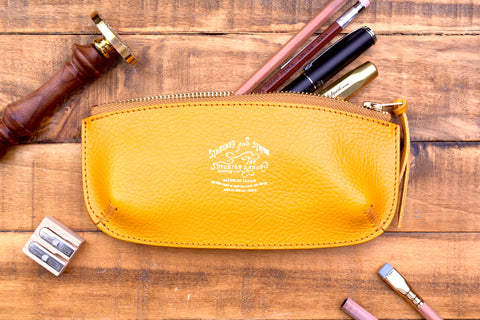 The Superior Labor Toscana Leather - Pen Case - Yellow