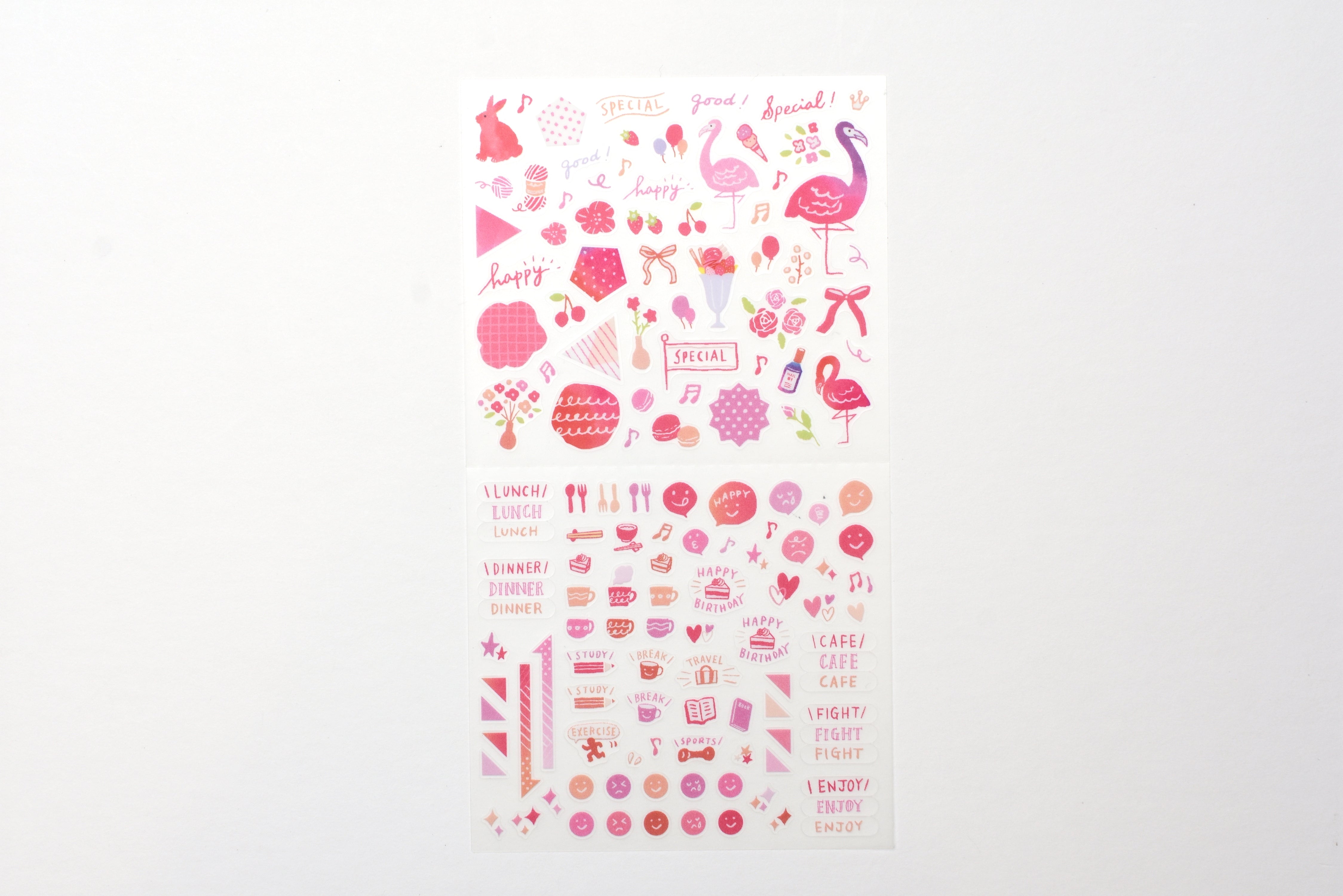 Midori Planner Sticker - Color Theme - Pink