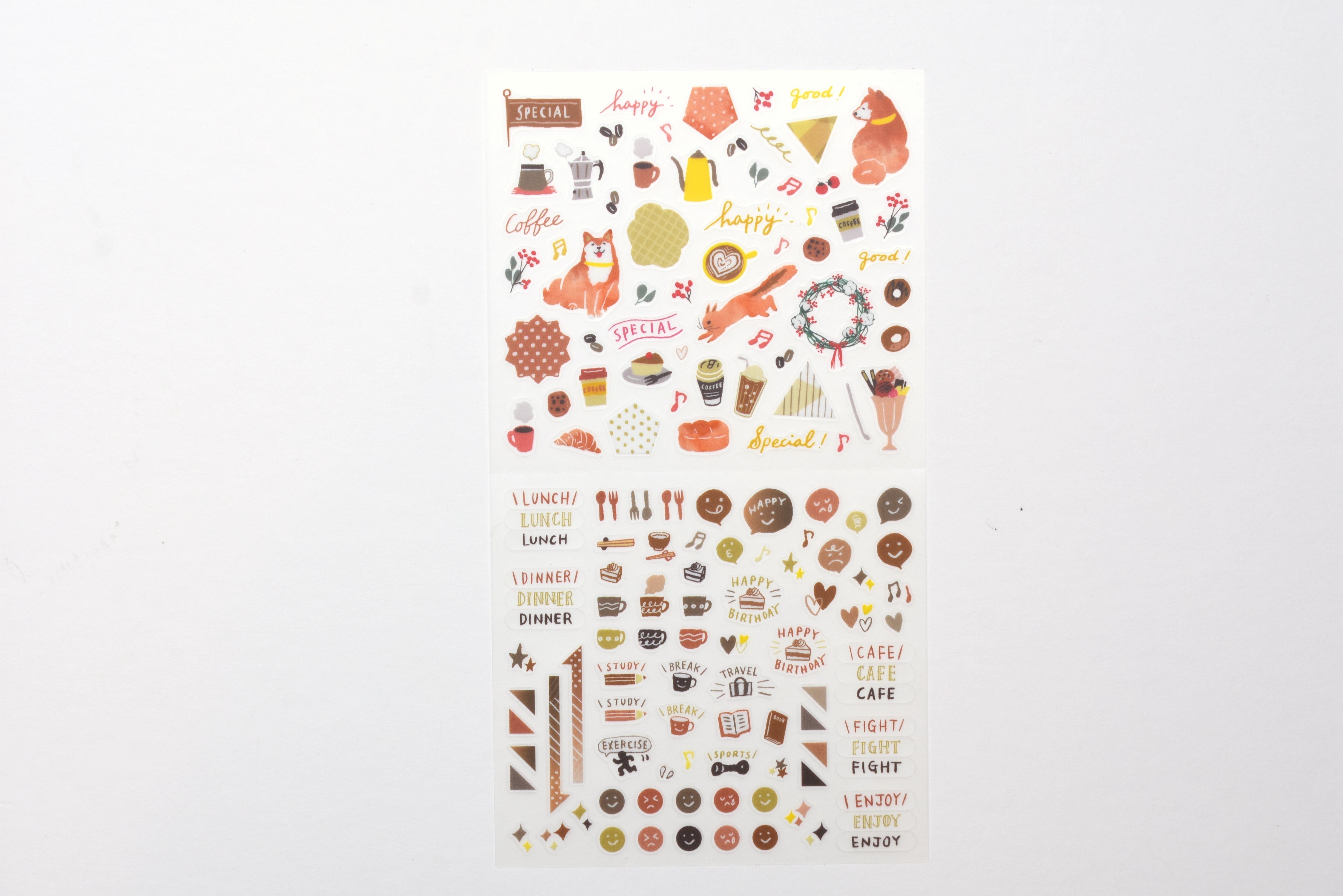 Midori Planner Sticker - Color Theme - Brown