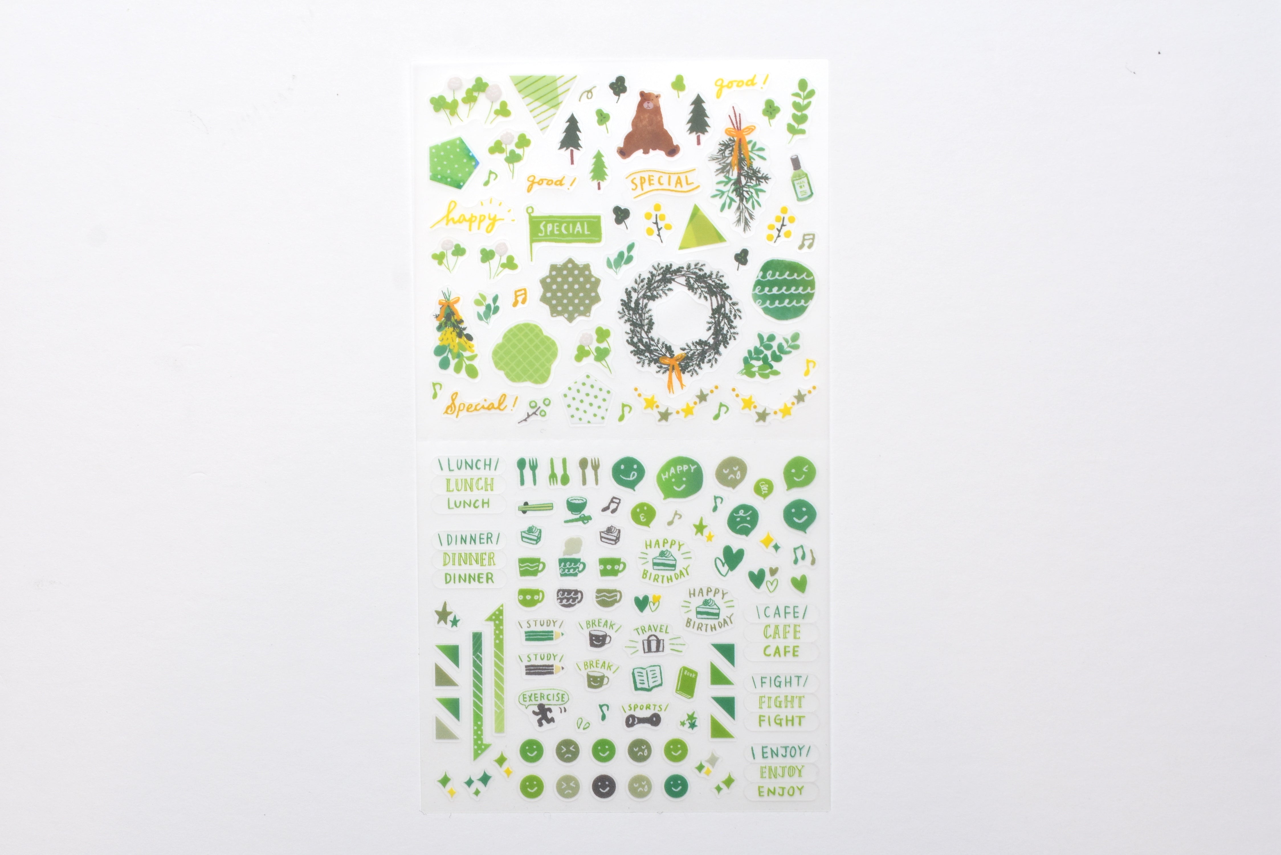 Midori Planner Sticker - Color Theme - Green