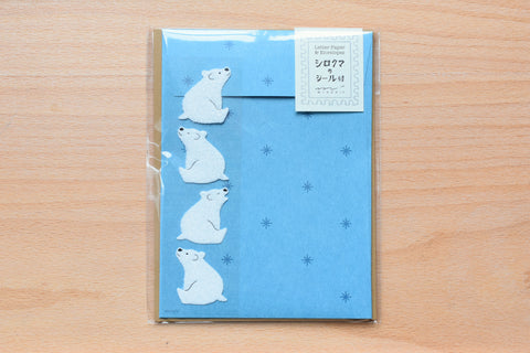 Mini Letter Set with Polar Bear Stickers