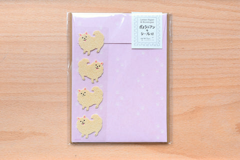 Mini Letter Set with Pomeranian Stickers