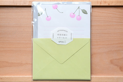 Letterpress Letter Set - Cherry