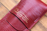 The Superior Labor Bridle Leather Flap Pen Case - Red