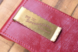 The Superior Labor Bridle Leather Flap Pen Case - Red