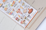 Illustrated Picture Book Stickers - Retro Cafe