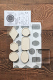 LCN Outline Mounted Rubber Stamp Set No. 1