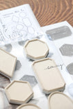 LCN Outline Mounted Rubber Stamp Set No. 1