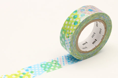 mt Washi Tape - Negapoji Dot Blue