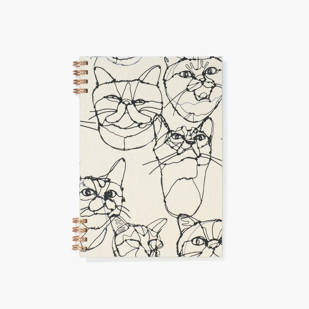 Kakimori Spiral Notebook - Kokka - Cat