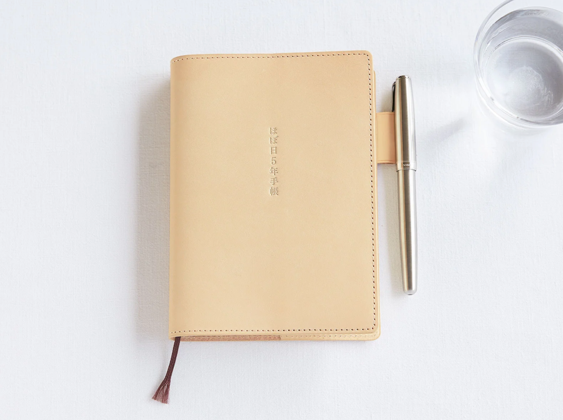 Hobonichi 5-Year Techo Leather Cover - A6 - Natural