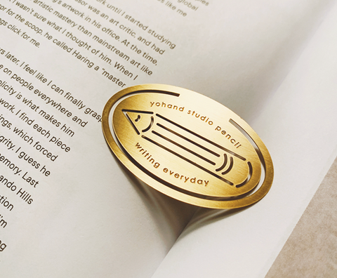 Yohand Studio Brass Bookmark - Pencil