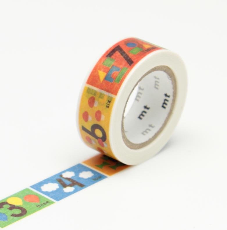 mt Washi Tape - number