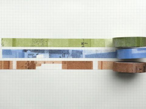 Classiky - Yoko Inoue Collage Masking Tape - Set of 3