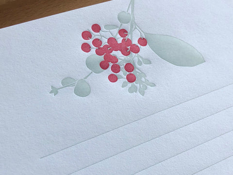 Letterpress Letter Set - Holly