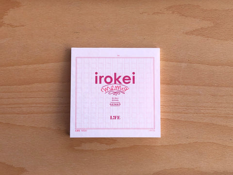 LIFE Irokei Memo Pad - Pink