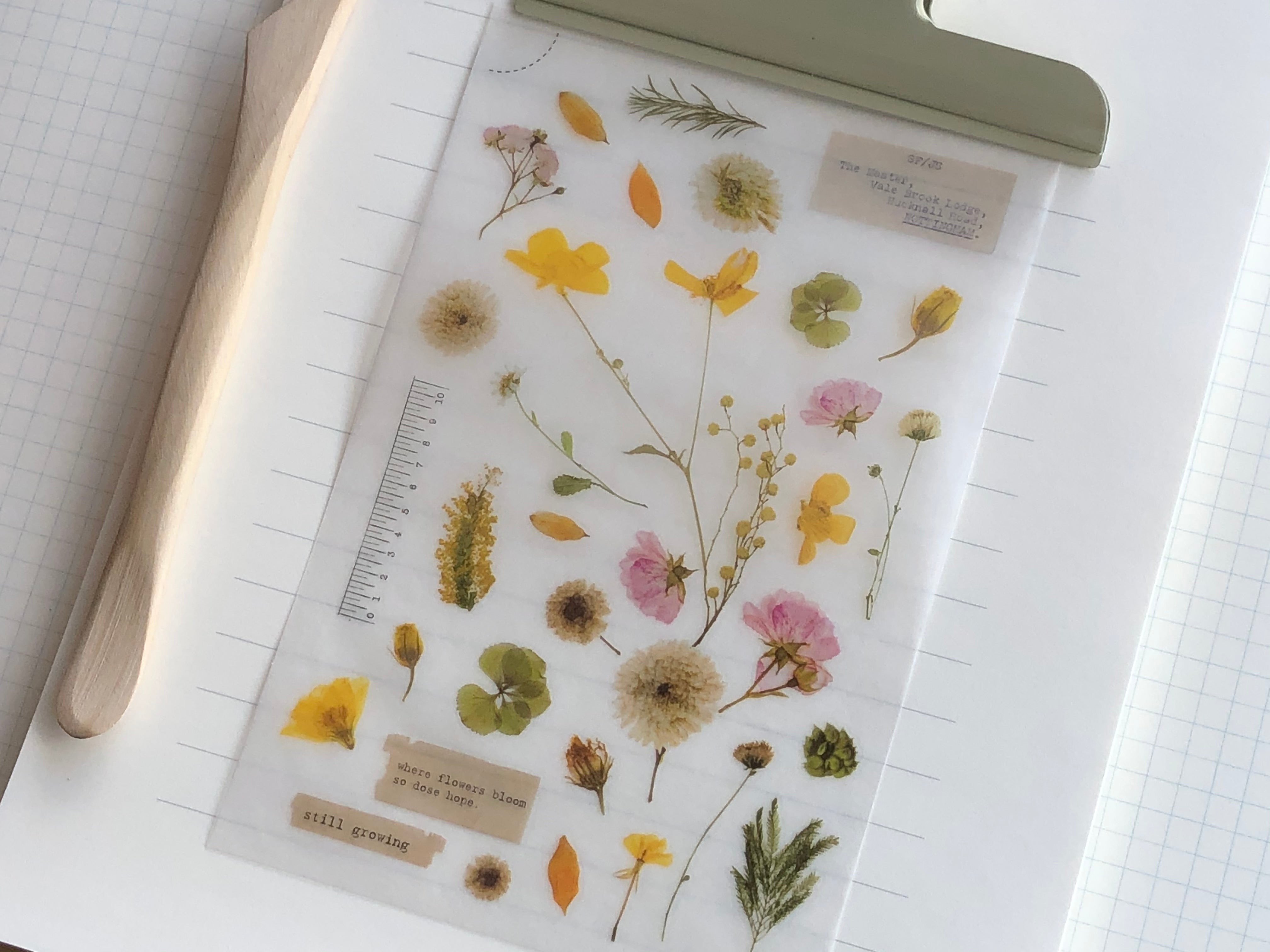 MU Print-On Stickers - Flower Diary - #103