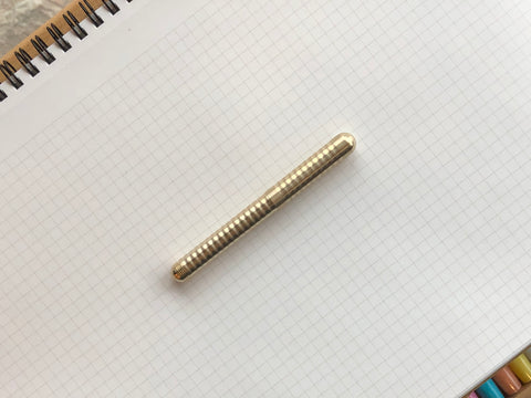 LILIPUT Fountain Pen - Brass Wave