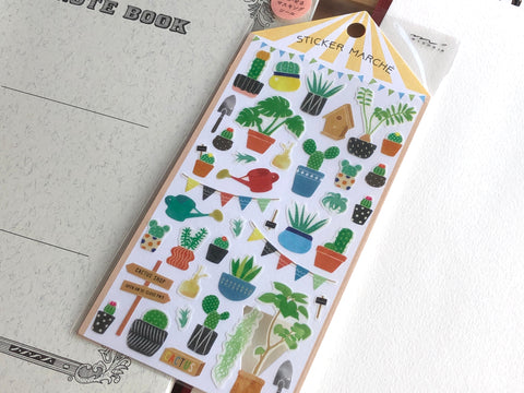 Sticker Marche Cactus