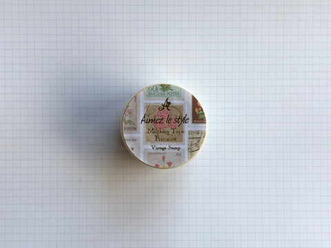 Masking Tape Washi - Vintage Stamp