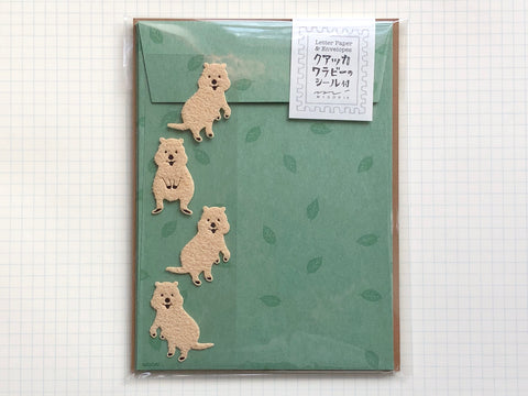 Mini Letter Set with Quokka Wallaby Stickers