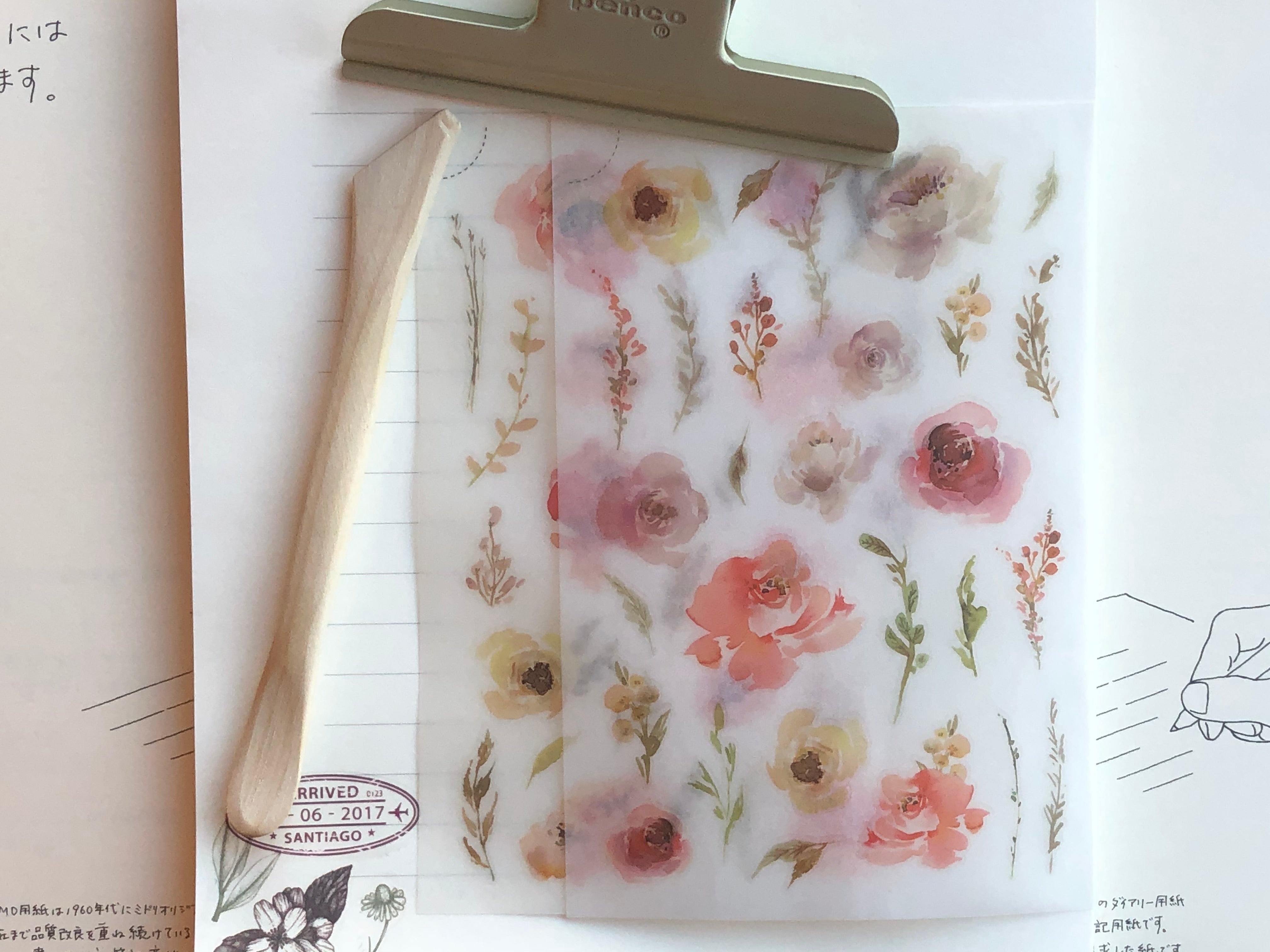 MU Print-On Stickers - Watercolor Blooms - #73