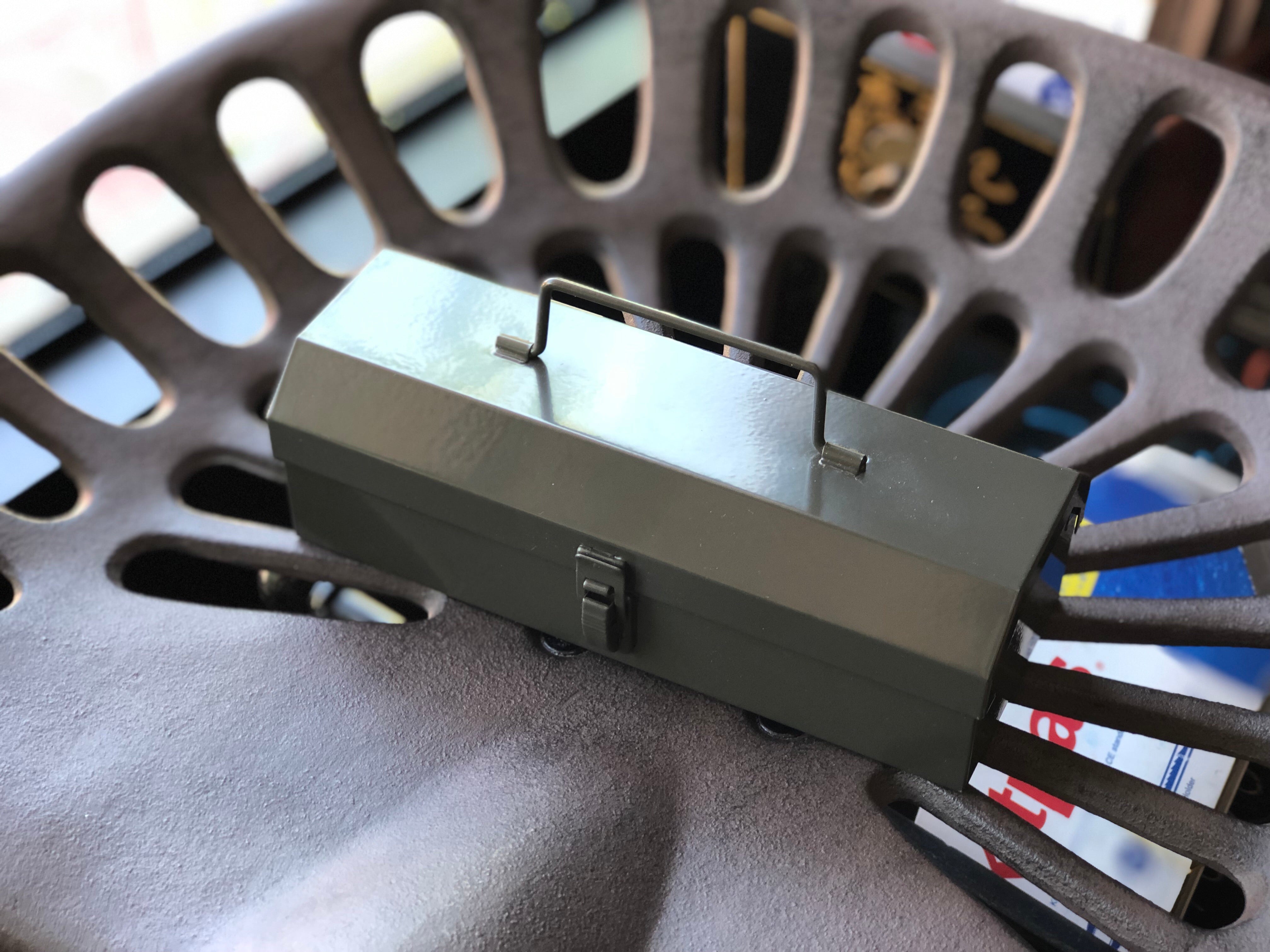 Mini Steel Toolbox - Dark Green