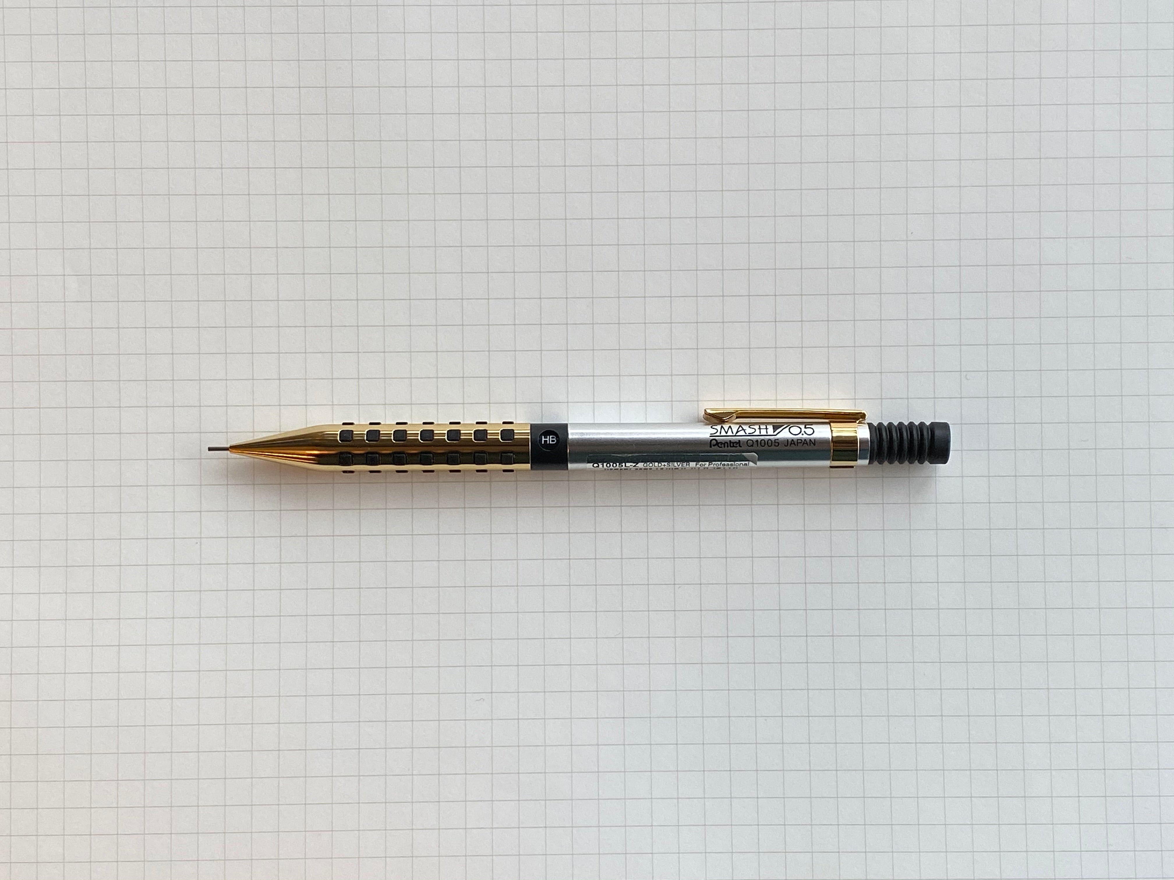 Pentel Smash Q1005 - Limited Gold/Silver - 0.5mm